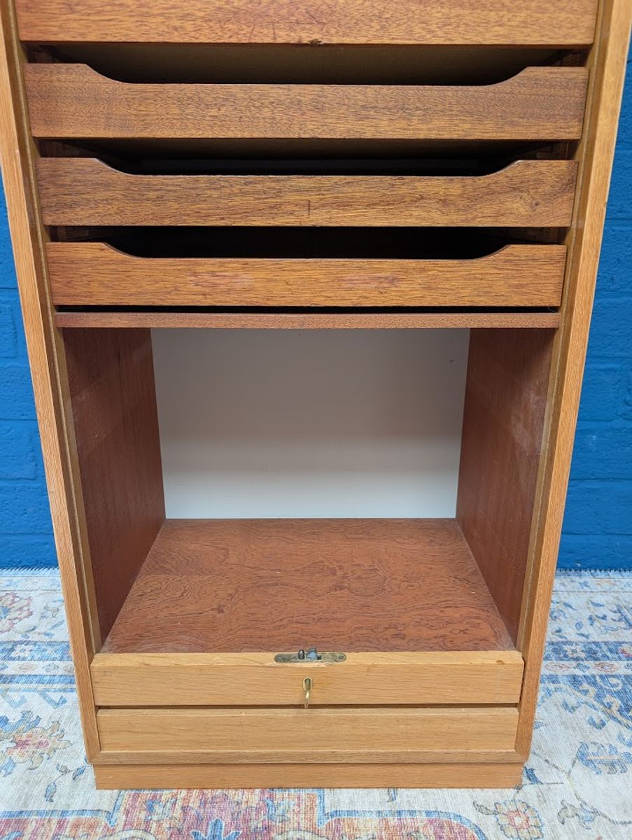Vintage Eiken Archiefkast, Jaren 60 image 8
