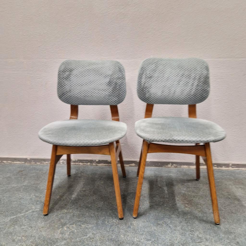 Set 2 Vintage Eetkamer Stoelen Jaren 60 Retro Stoelen image 2