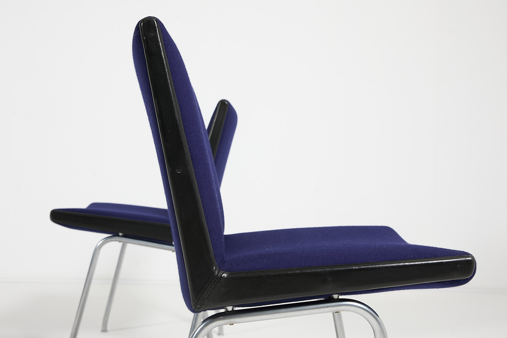 Set Of 4 Danish Modern ‘airport’ Chairs By Hans J. Wegner image 8