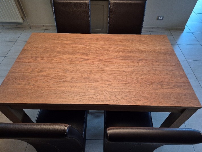 Massieve Eiken Eettafel – Afwerking Grijs Eik image 3