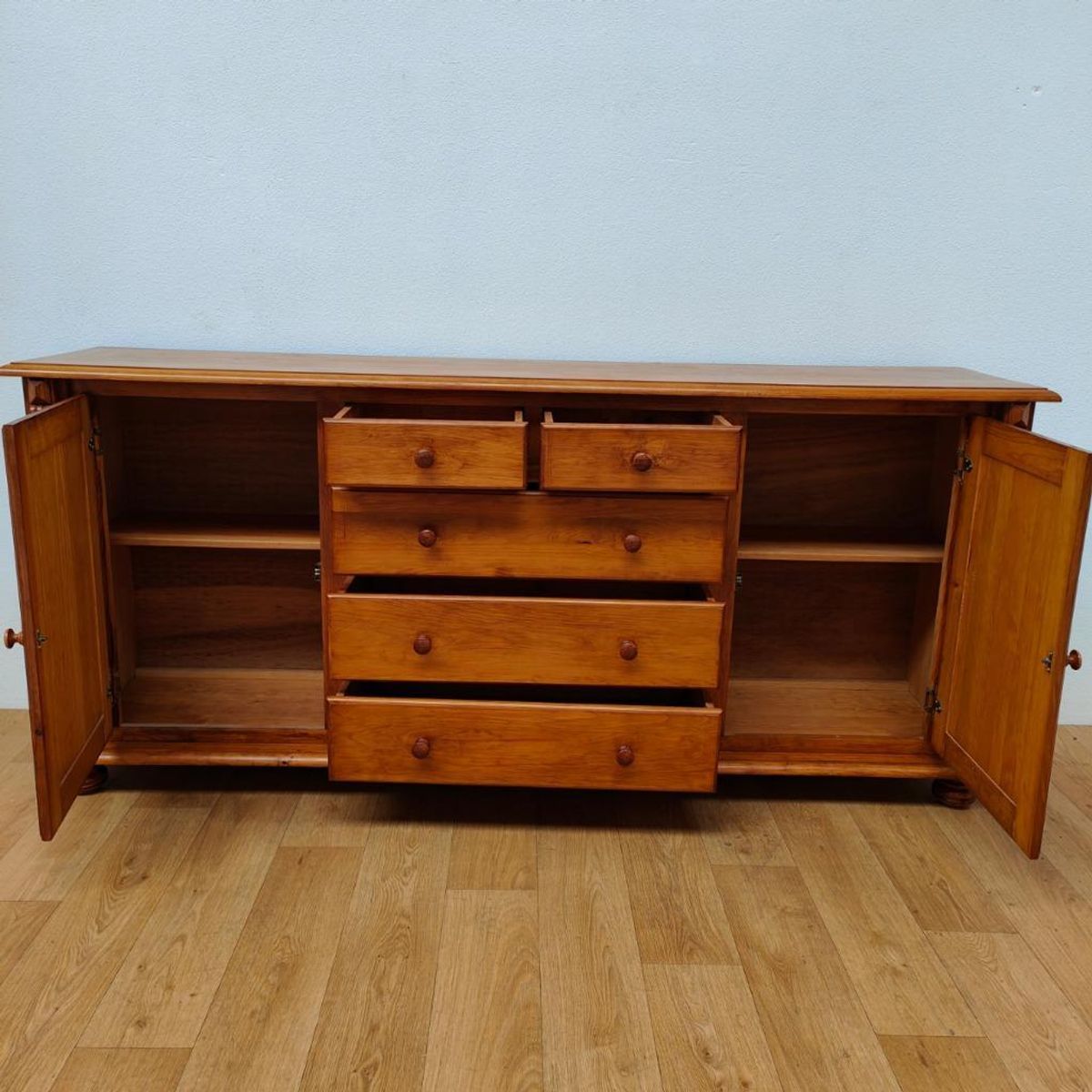Vintage Landelijk Grenenhout Dressoir Buffetkast Ladekast image 3