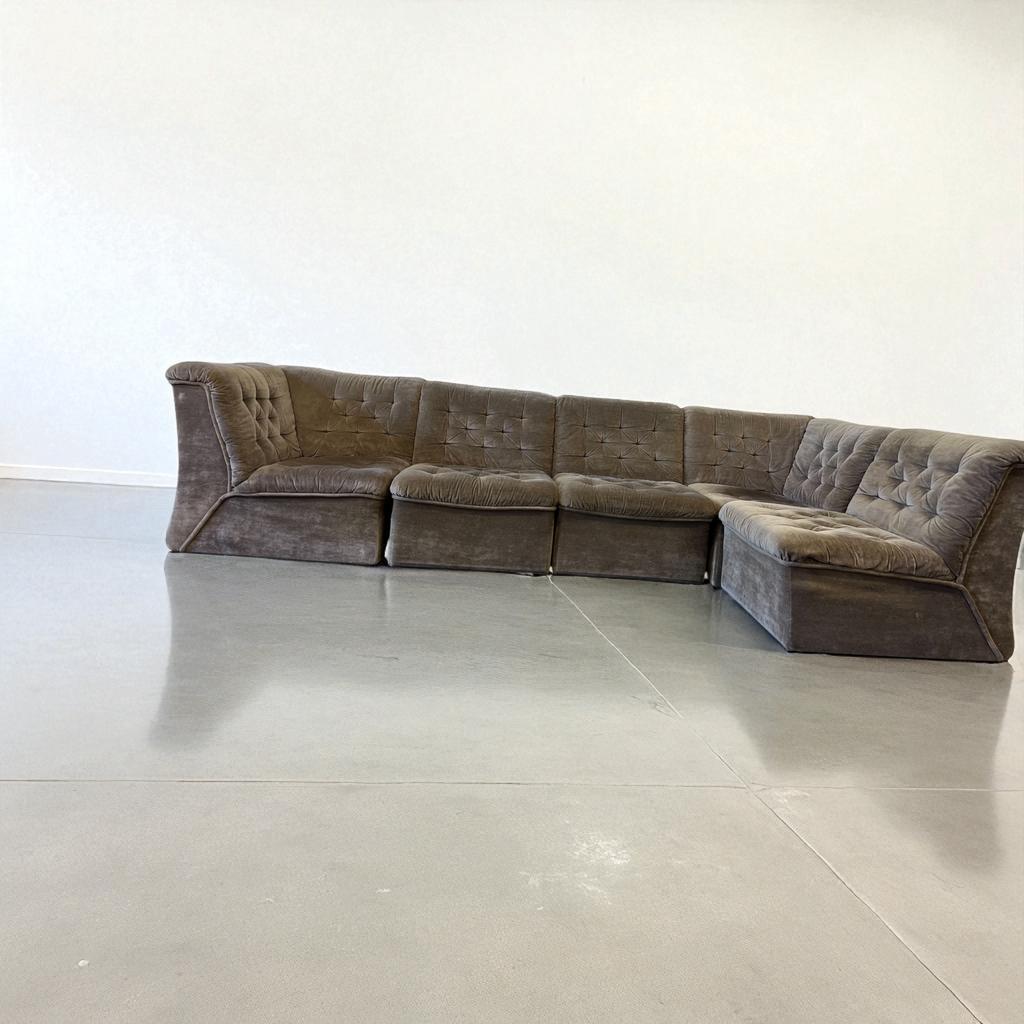 Vintage 5 Delige Modulaire Salon / Zetel / Canapé image 2