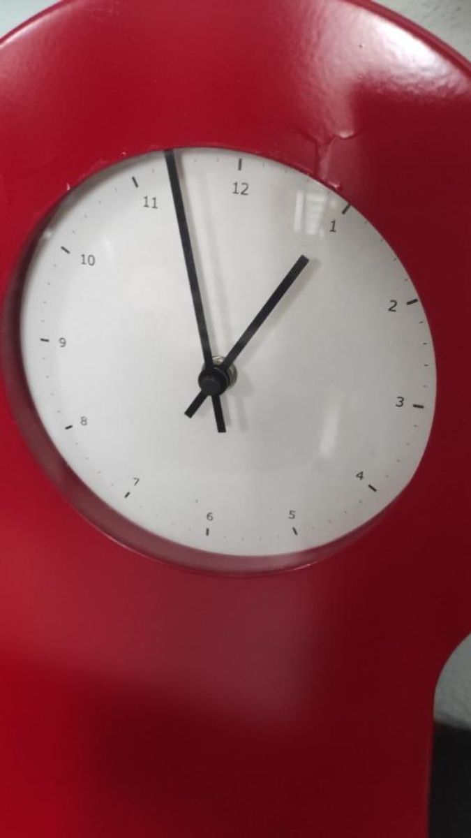 Vintage Klok IKEA Ps Collectie Rood image 3
