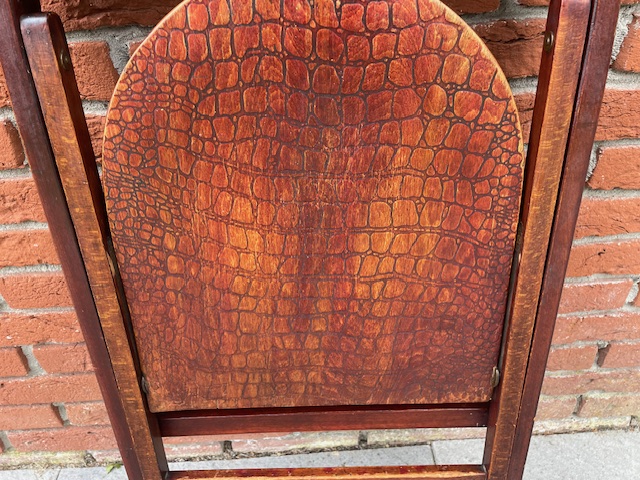 Thonet Cosmos B751 Klapstoel. Zeldzaam Krokodillenreliëf. image 13