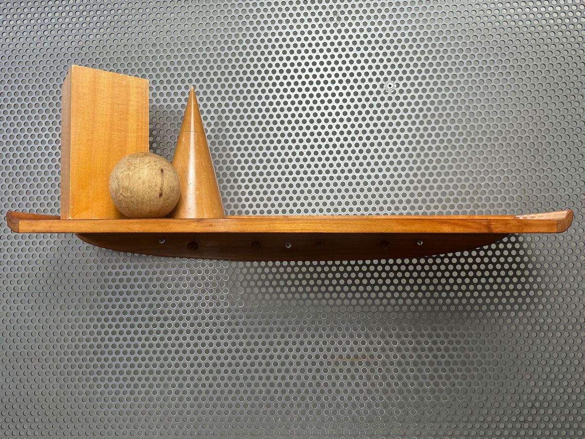 Vintage Wandplank Met Kapstok image 2