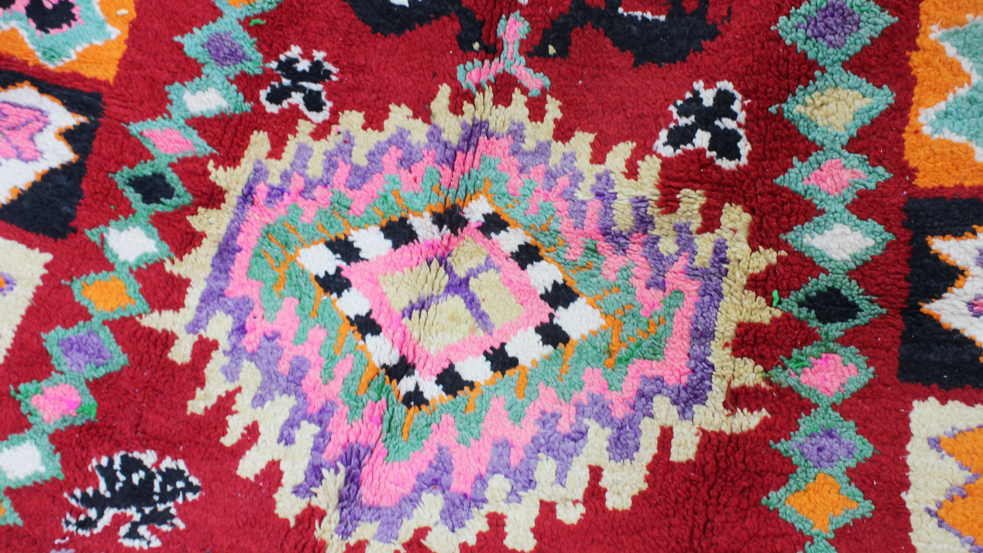 Vintage Berber Boujaad Wollen Vloerkleed 400 Cm image 7