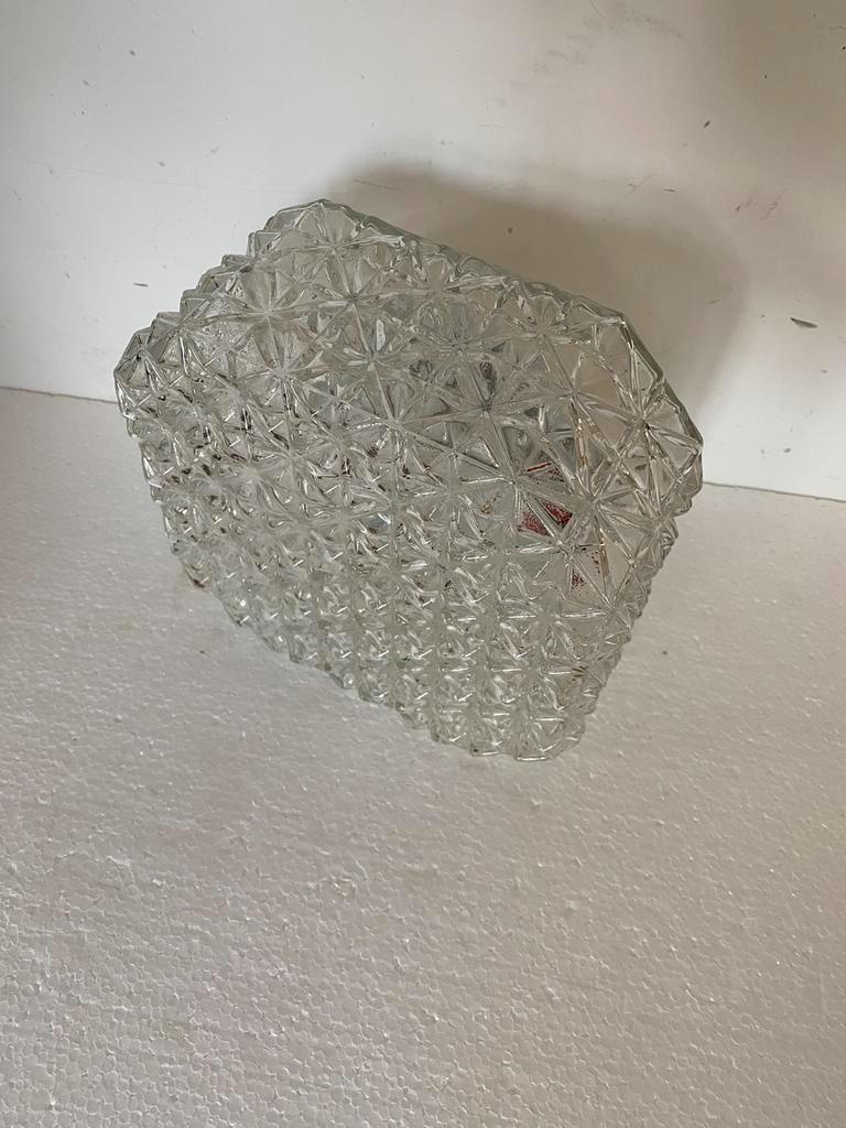 Bekijk Vintage Plafondlamp Melkglazen Kap Glas Mid Century ‘60 op