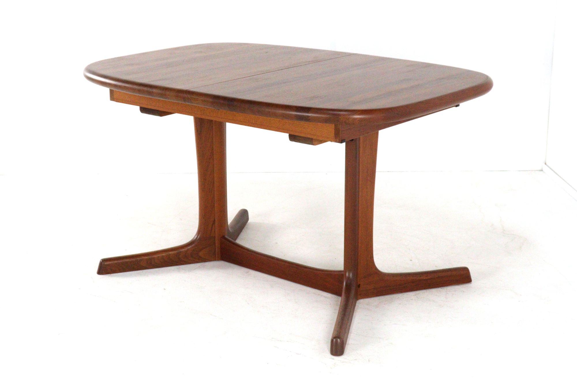 dyrlund Ovalen 1x Verlengbare Eettafel Massief Teak Vintage Deens image 4