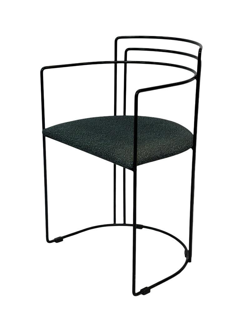 Vintage Arrben Italië Draadstoel Memphis Stijl Minimalistisc image 17
