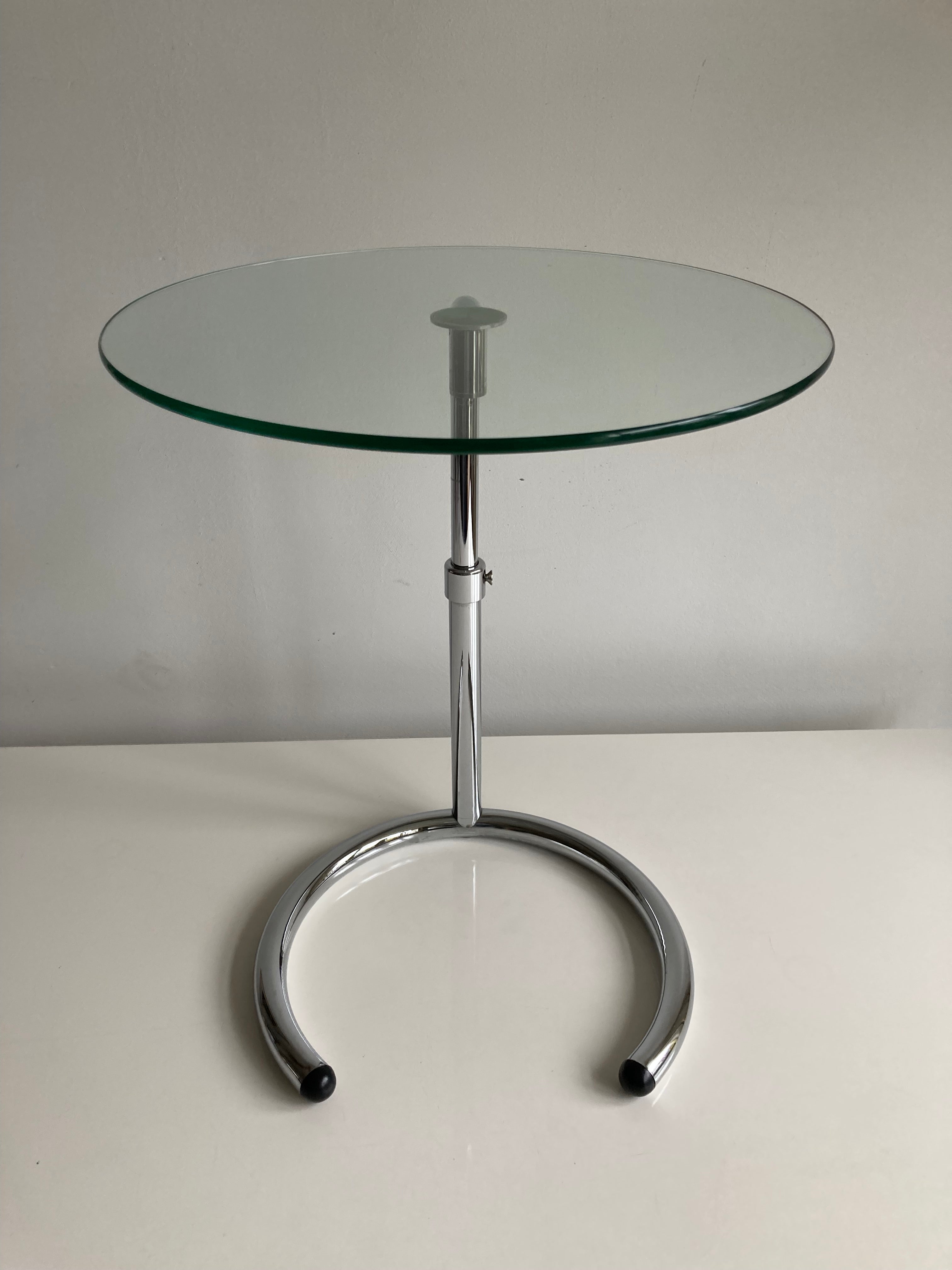 Bijzettafel LOVELL veiligheidsglas zilver