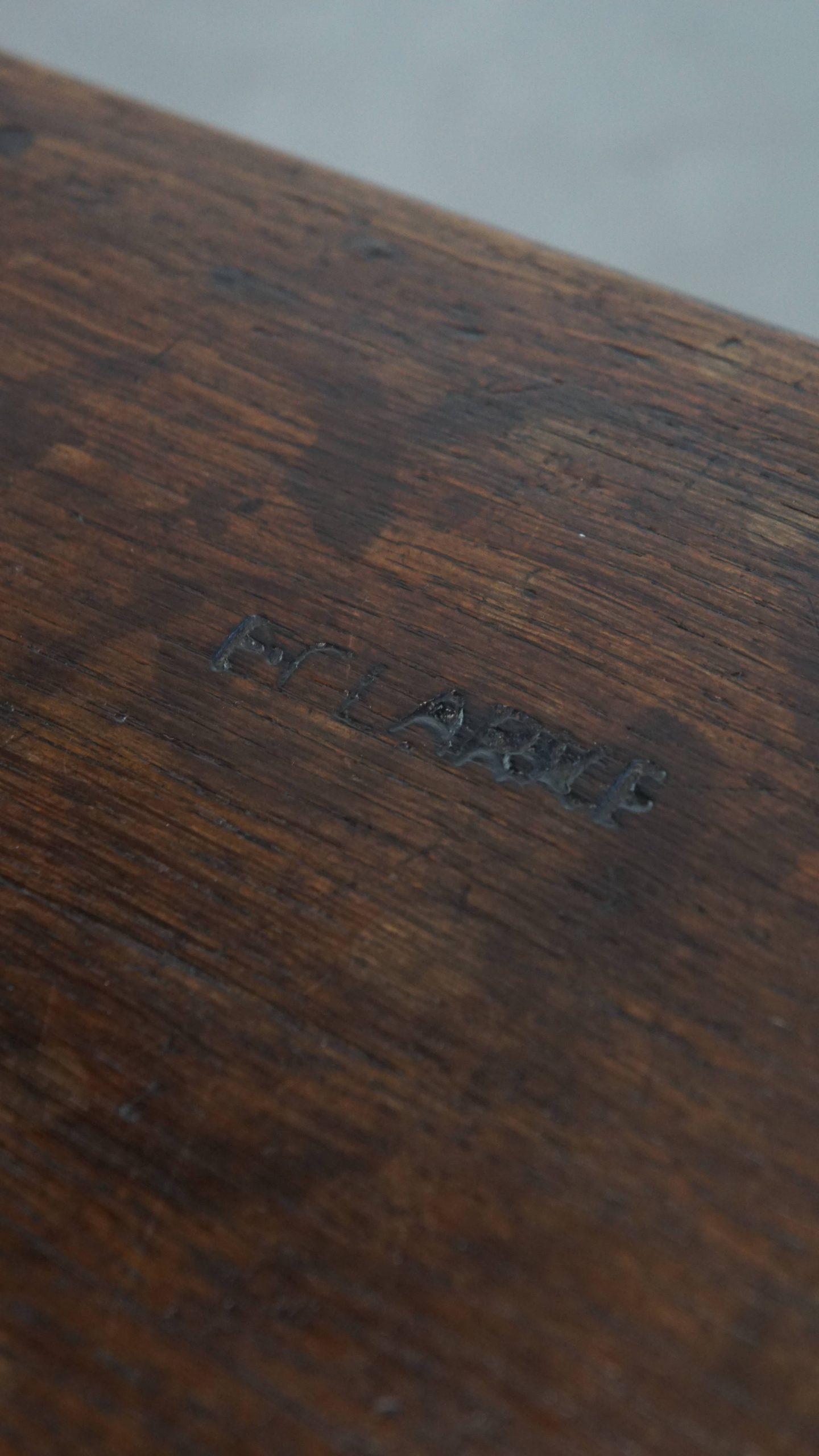 Charmante En Veelzijdige Gesigneerde Antieke Engelse Eikenhouten Joint Stool/ Kruk/ Bijzettafel image 8
