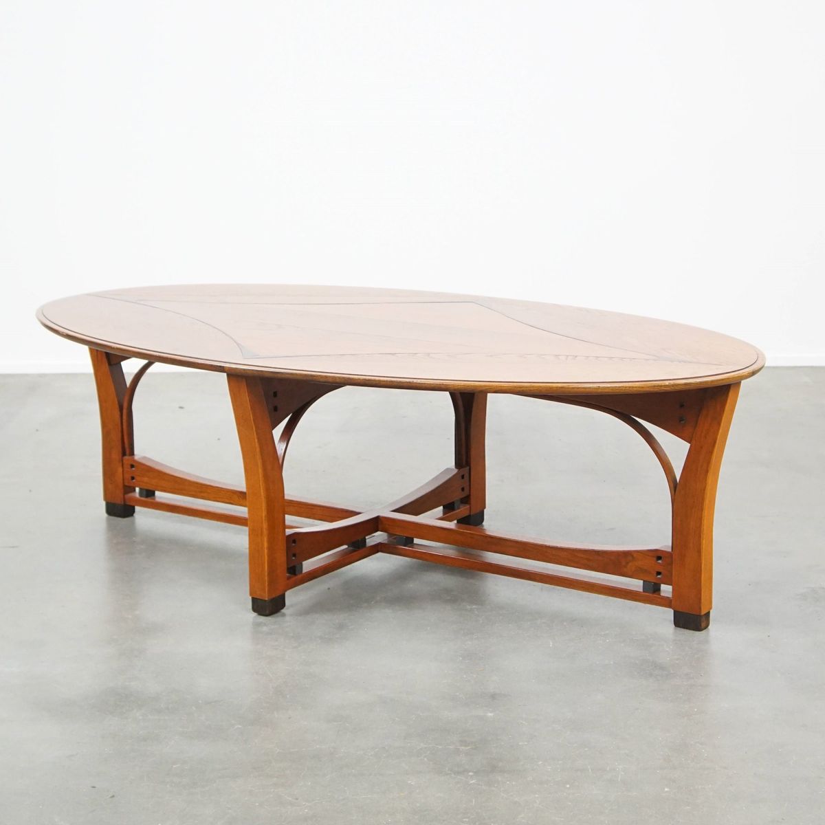 Ovale Schuitema Salontafel Uit De Jugendstil/ Art Nouveau Design Serie Met Mooie Patronen image 2