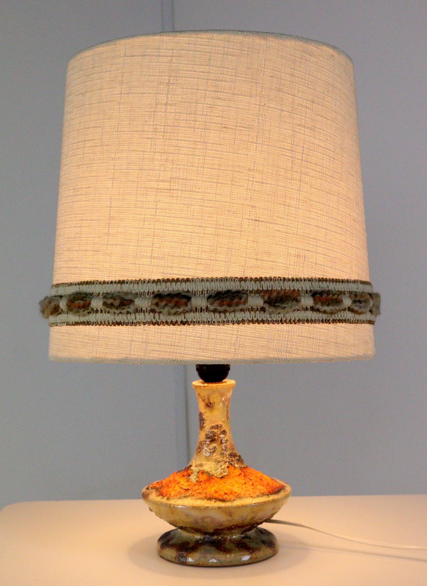 West Germany Tafellamp Keramiek Lamp Vintage image 5