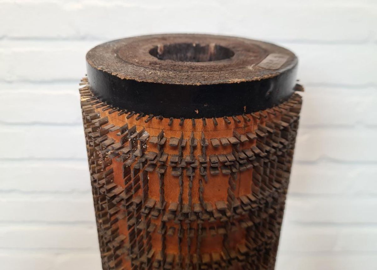 Kunstobject Antieke Industriële Rol, 1930 image 8