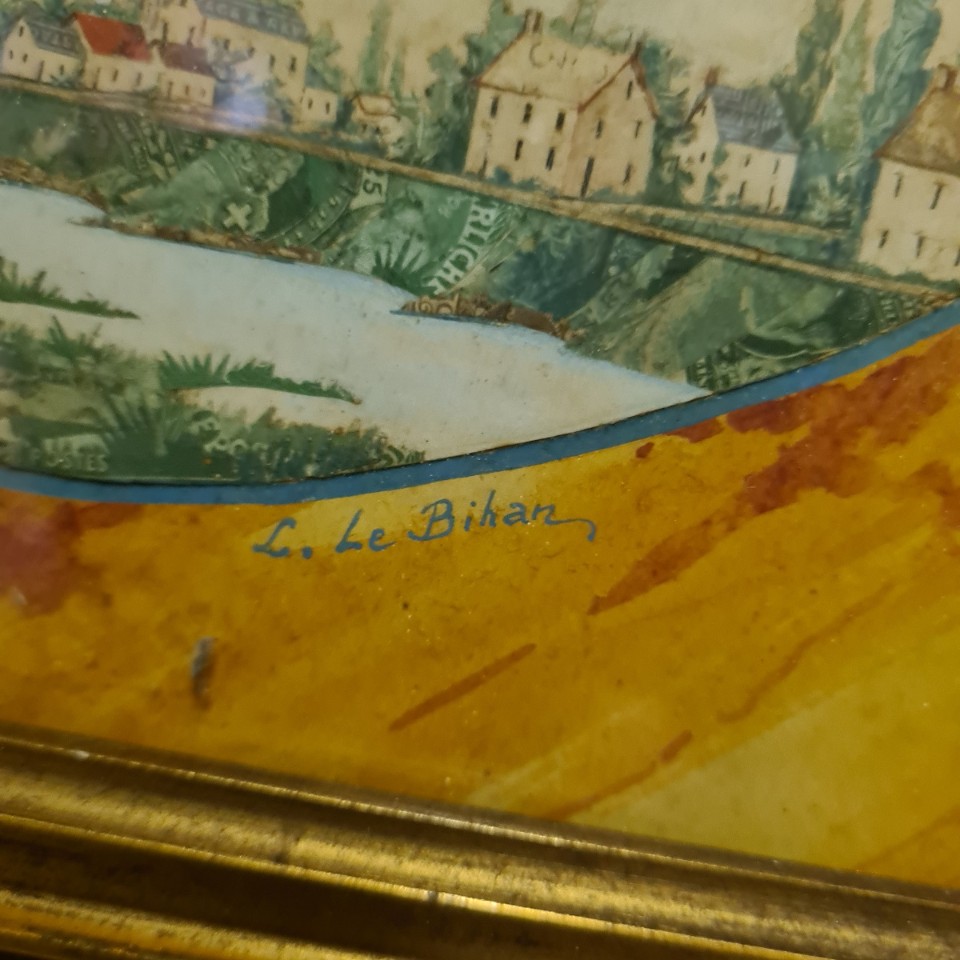 Franse Kunstwerken Met Postzegels Eind 19E Eeuw image 8