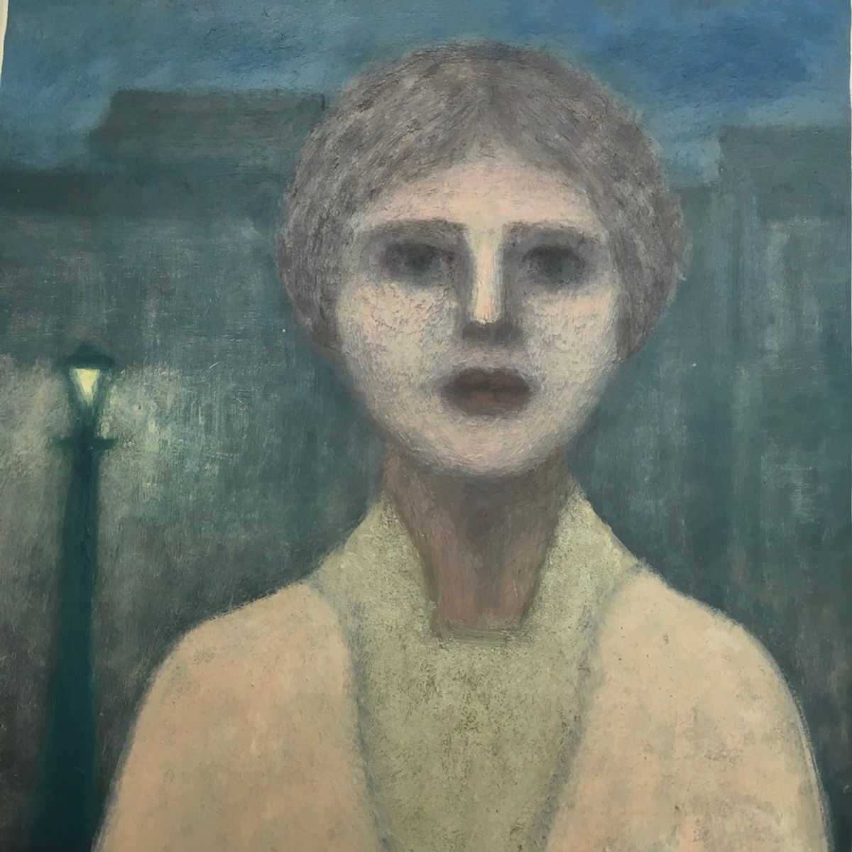 Jan Visser, Vrouwenportret, Gesigneerd image 2