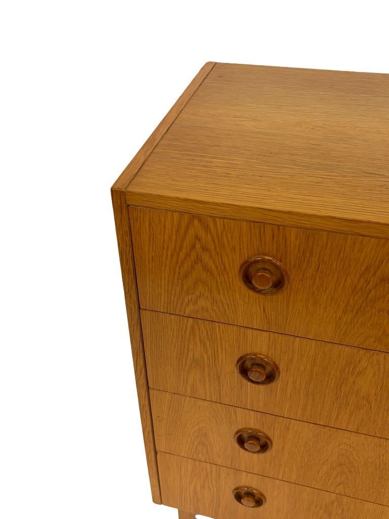 Vintage Ladekast Kastje Jaren 60 Teak Fineer Commode Design image 22