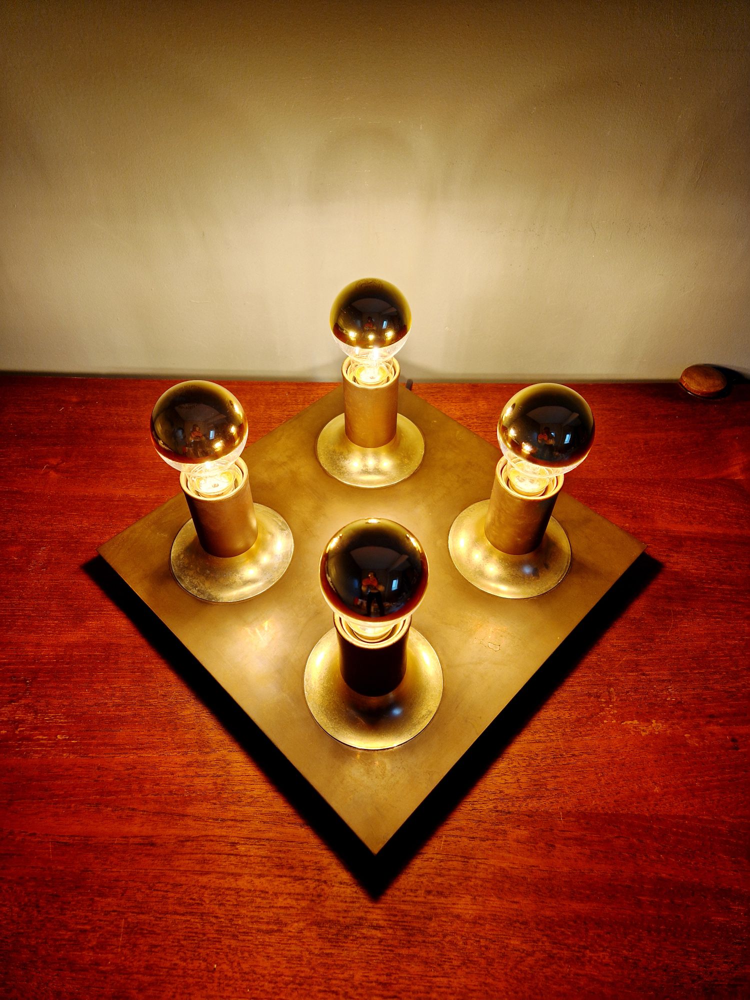 Koperen Plafondlamp, Space Age, Cosack Leuchten, 1970 image 17