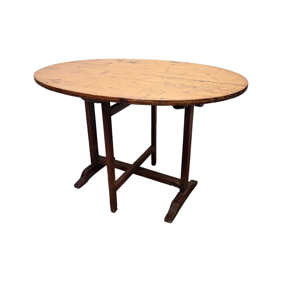 Antiek Frans Ovale Vigneron Tafel, 1e Helft 19e Eeuw image 2