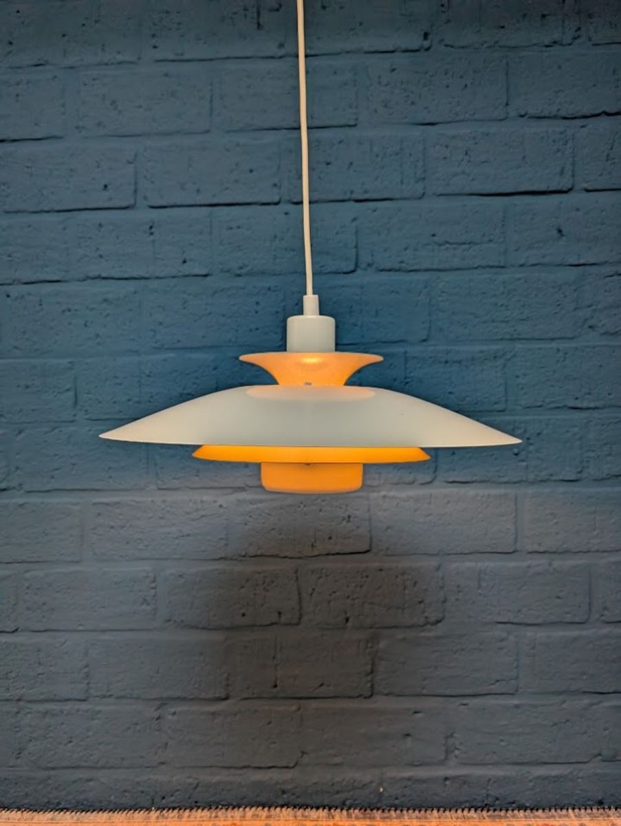 Vintage Schalenlamp, Deens Design, Toplamper image 11