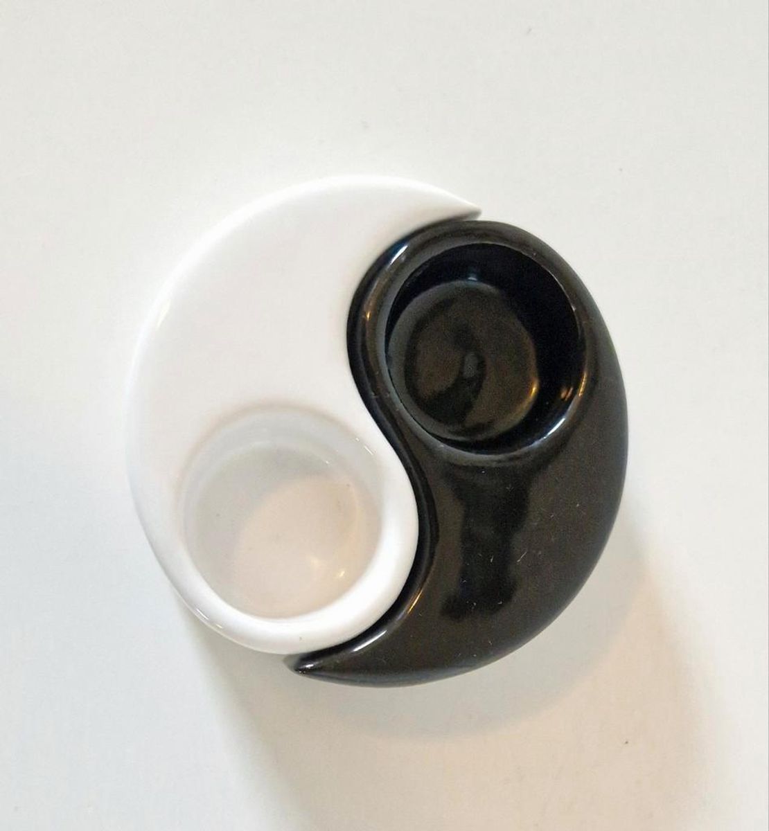Vintage Ying Yang Waxinehouders Kandelaar Kandelaars image 2