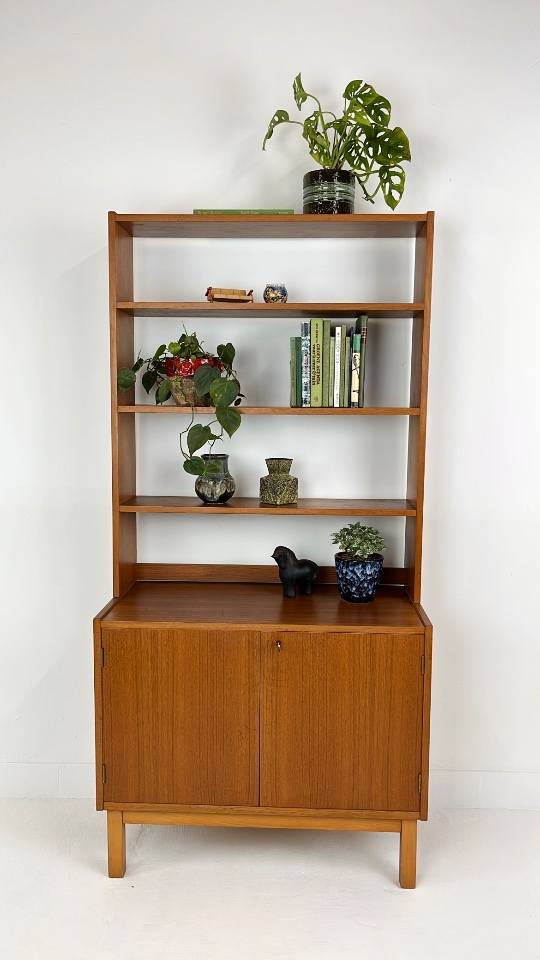 Scandinavisch Vintage Teak Fineren Boekenkast Stenstund image 16