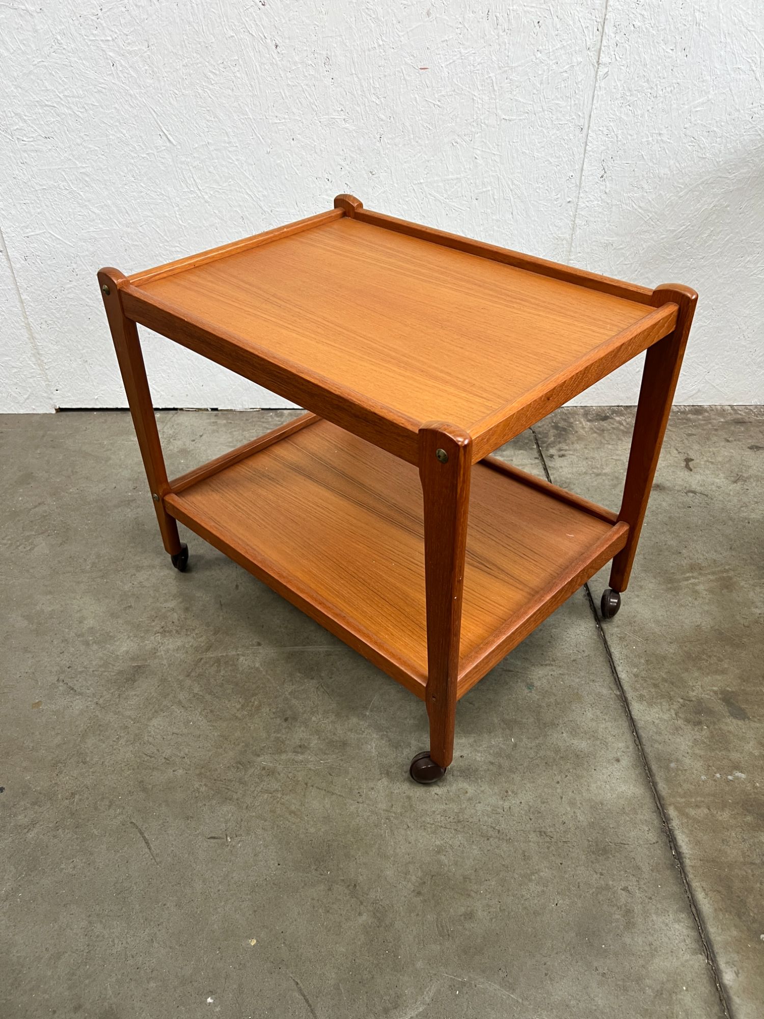 Vintage Deense Trolley / Bijzetmeubel, Teak, Brdr Furbo, 1960's image 10