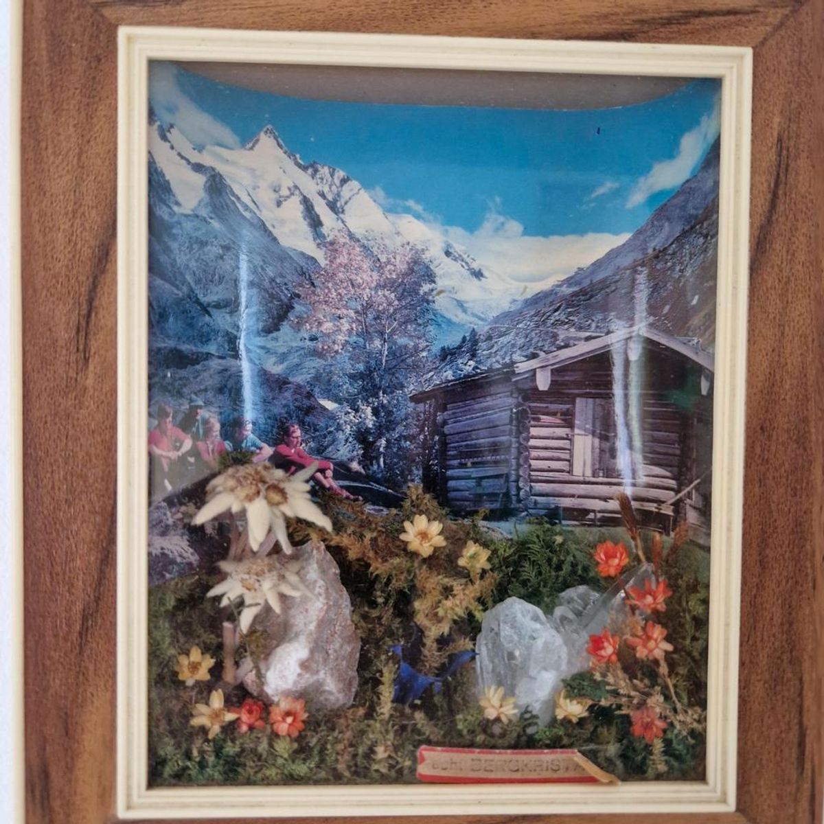 Oostenrijk 3d Vintage Schilderij Met Kristal Stenen Etc. image 6