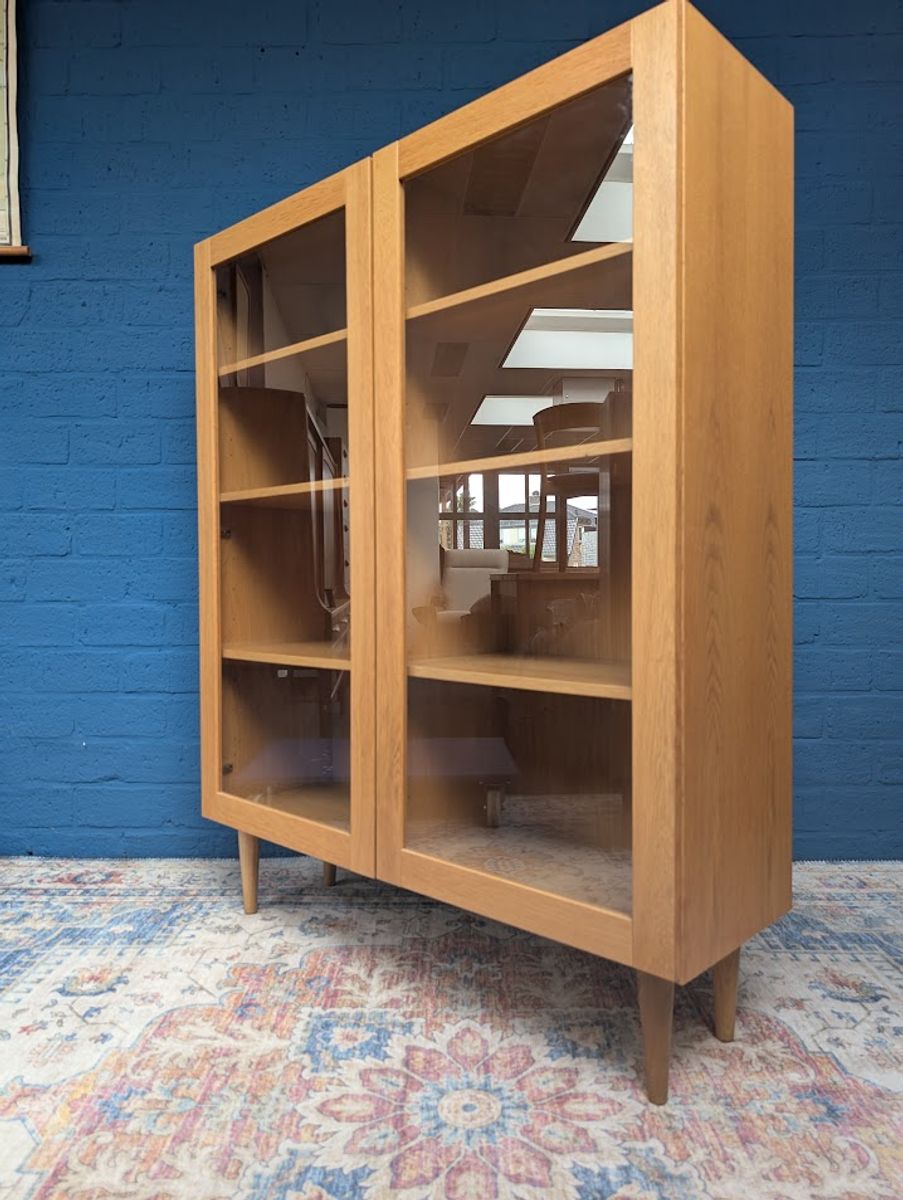 Vintage Eiken Vitrinekast, Deens Design image 4