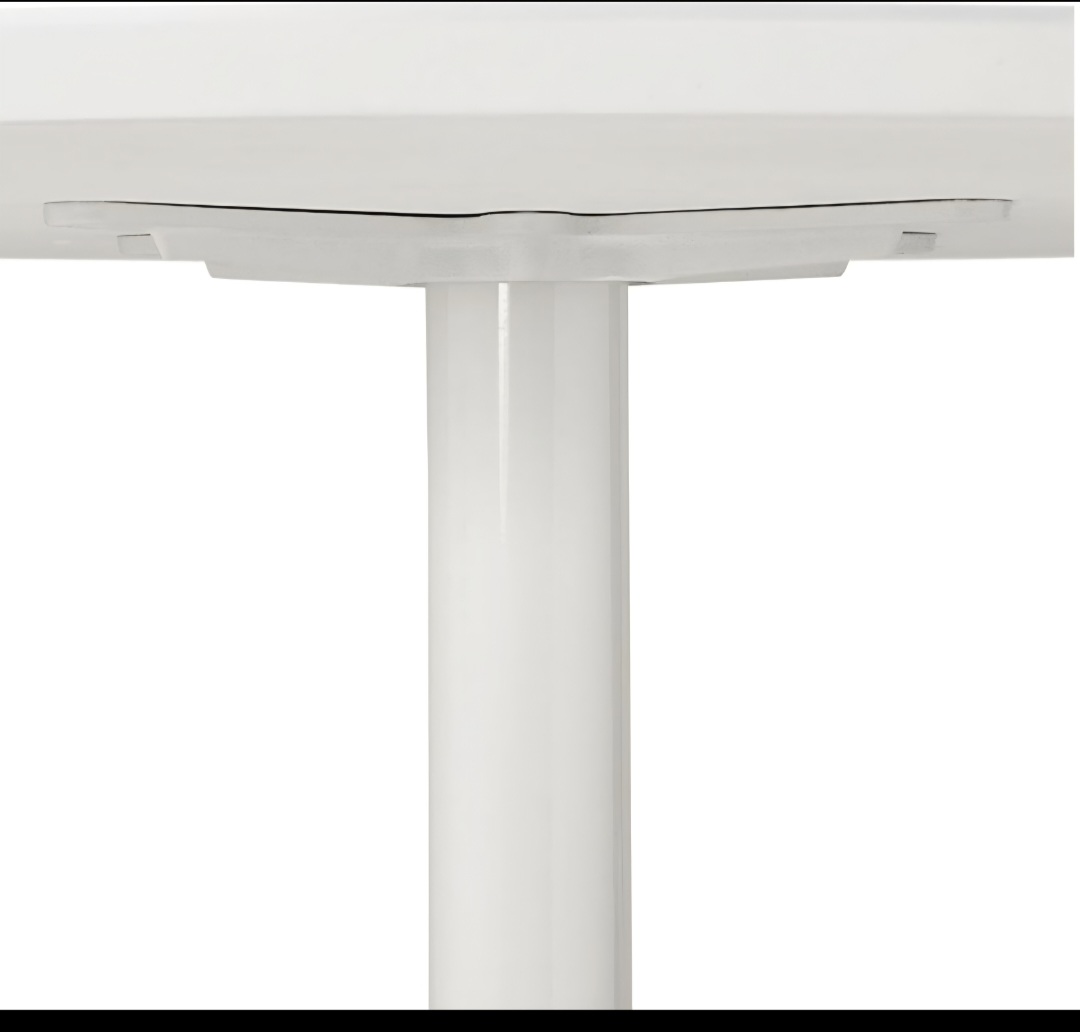 Witte Ronde Tulptafel In Perfecte Staat Doorsnede 90 Cm image 5
