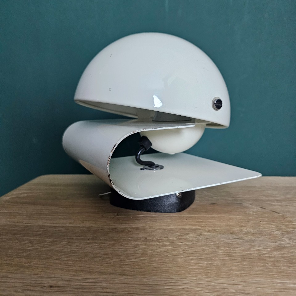 Witte Bugia Tafel Of Wandlamp Giusepe Cormio Voor Guzzini Italiaans 1970 image 8