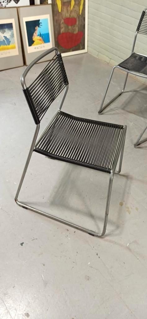 Set Van 6 Melker Spaghetti Stoelen, Lisa Norinder Voor Ikea image 6