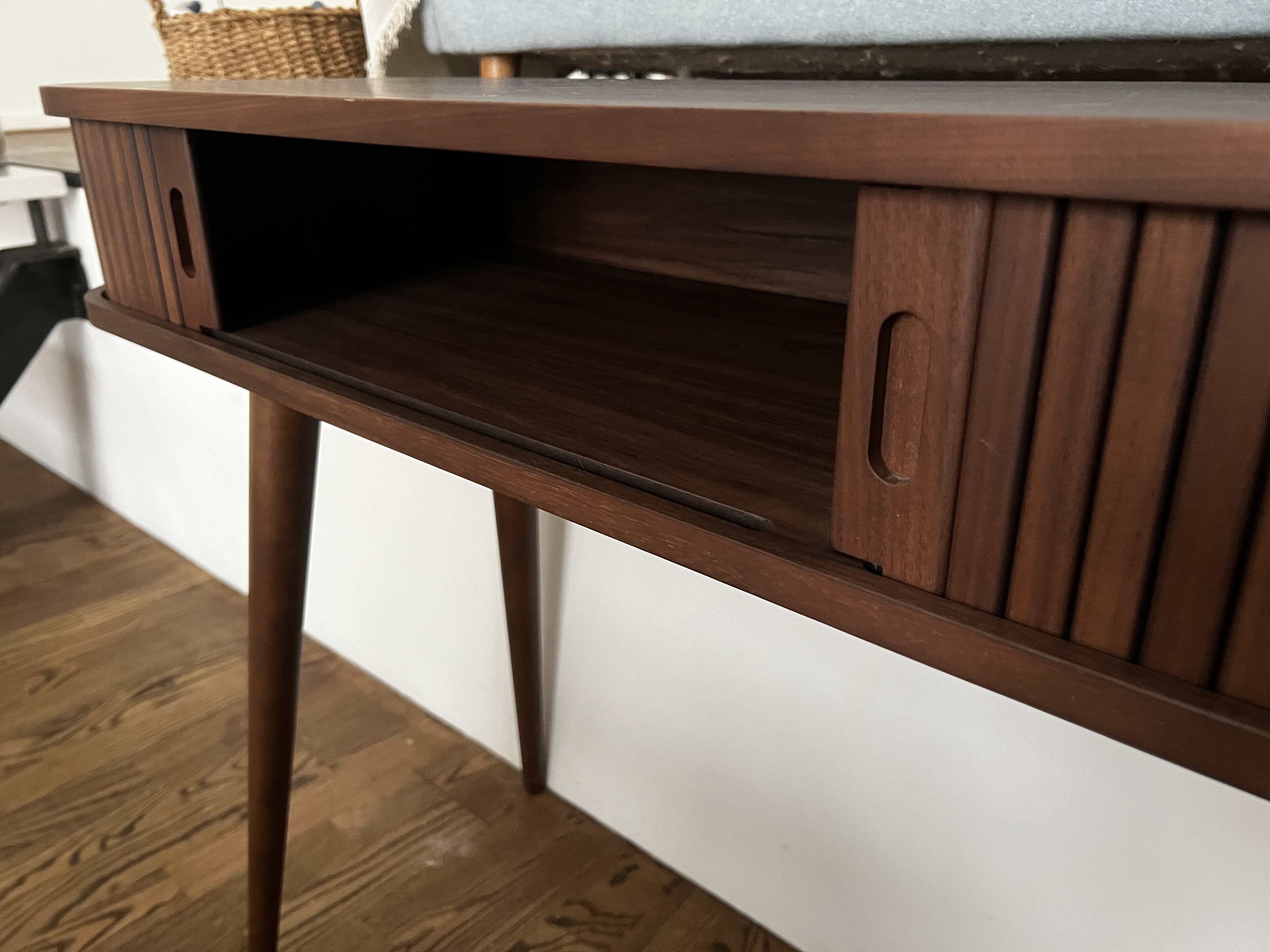 Versa Bremen Smalle Console Tafel Voor Hal Of Entree - Bruin Hout, 76 X 100 X 35 Cm Met 2 Laden