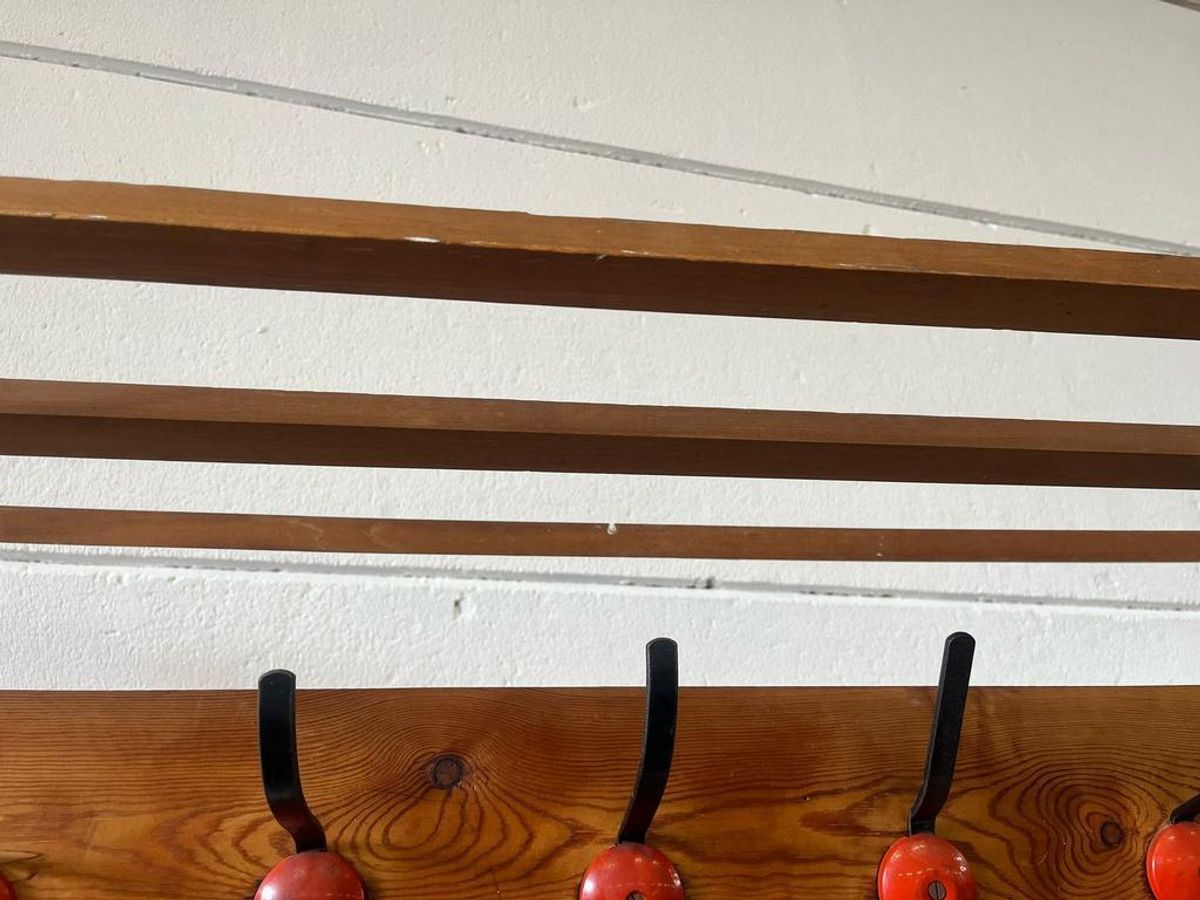Vintage Xl Dubbelzijdige Staande Kapstok Met 20 Ophangpunten image 7