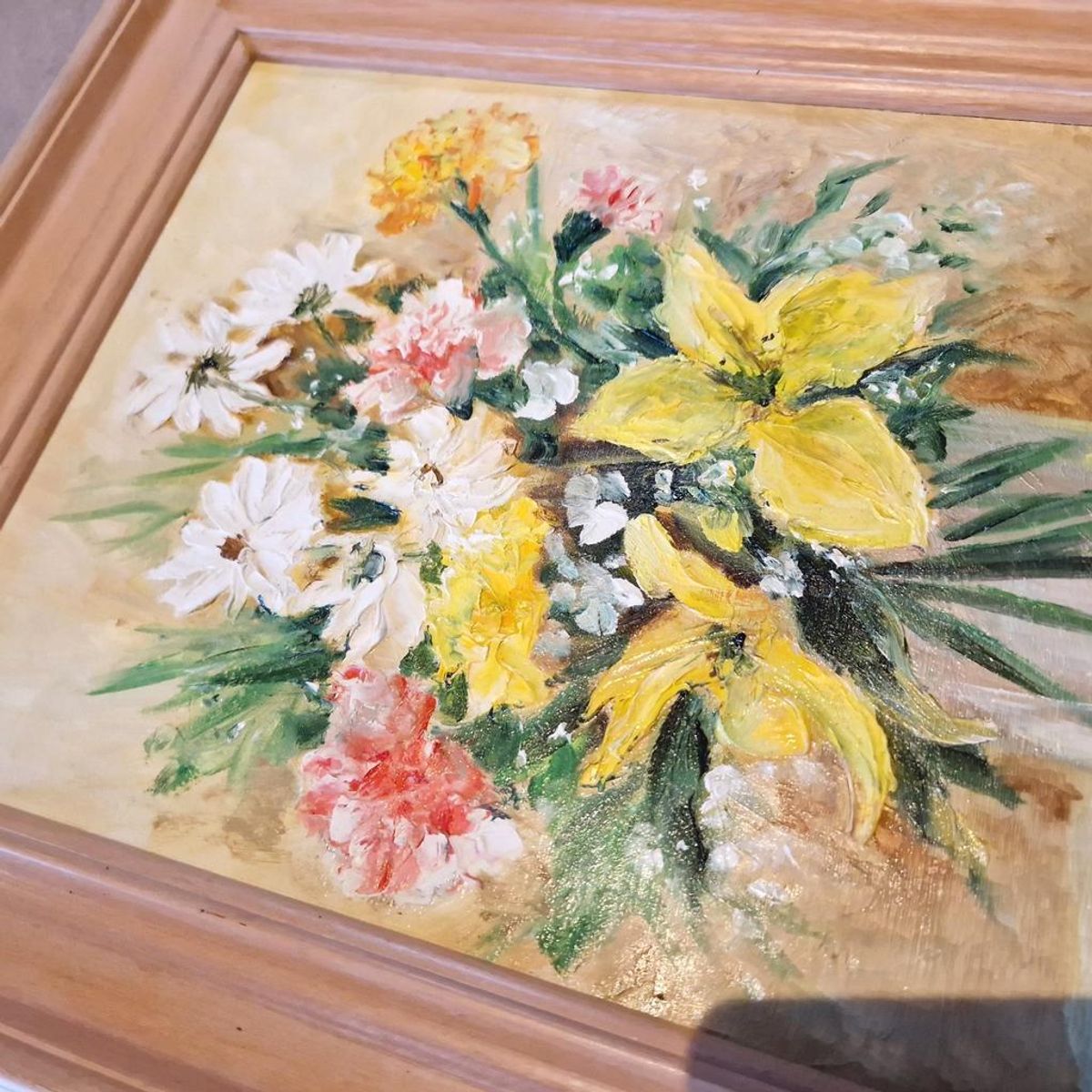 Vintage Schilderij Olieverf Op Doek image 6