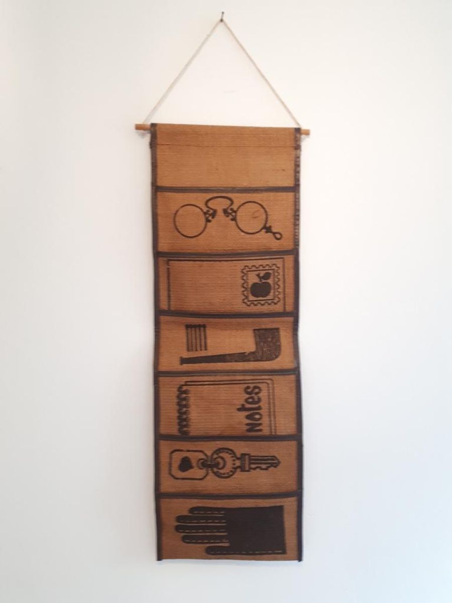 * 70's Jute Obberg Wandkleed Wandecoratie Jaren 70 Wandkleedje image 2