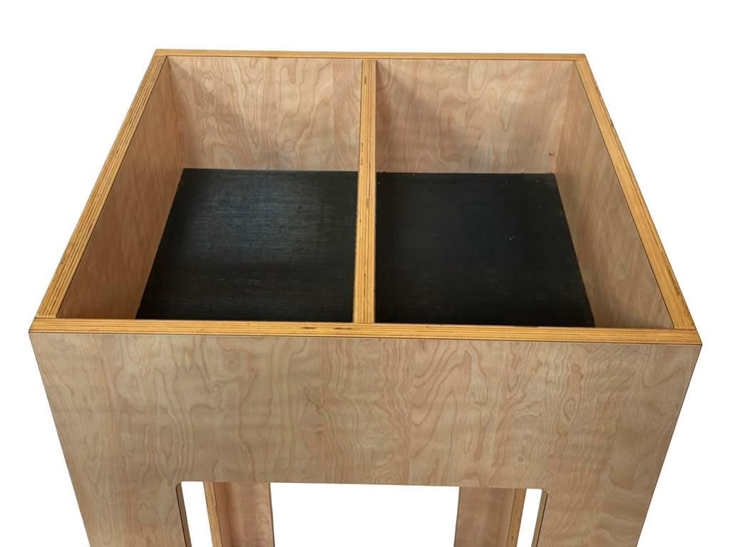 Houten Tafel Opbergmeubek Lp Cd Boelen - Uniek Design image 4