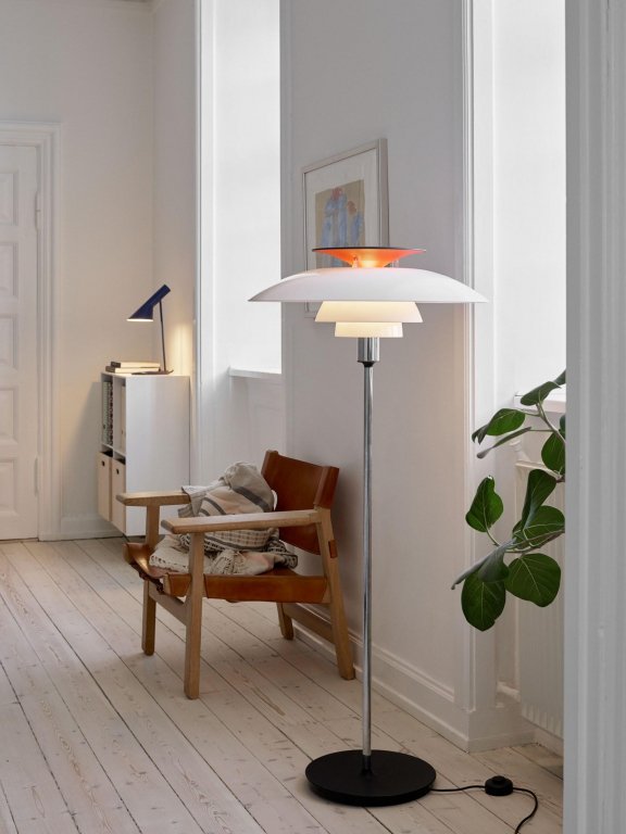 Louis Poulsen Ph 80 Vloerlamp Wit Rood image 3