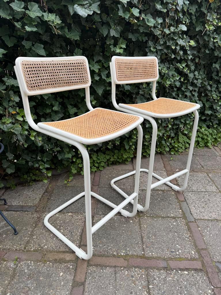 Vintage Cesca Barstoelen - Marcel Breuer Stijl image 5