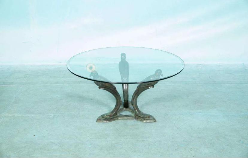 Hollywood Regency (salon-)tafel. Design Willy Darp. image 3