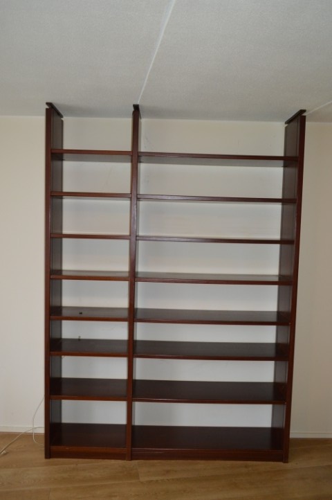 Boekenkast Mahonie Gefineerd Verstelbare Schappen image 11