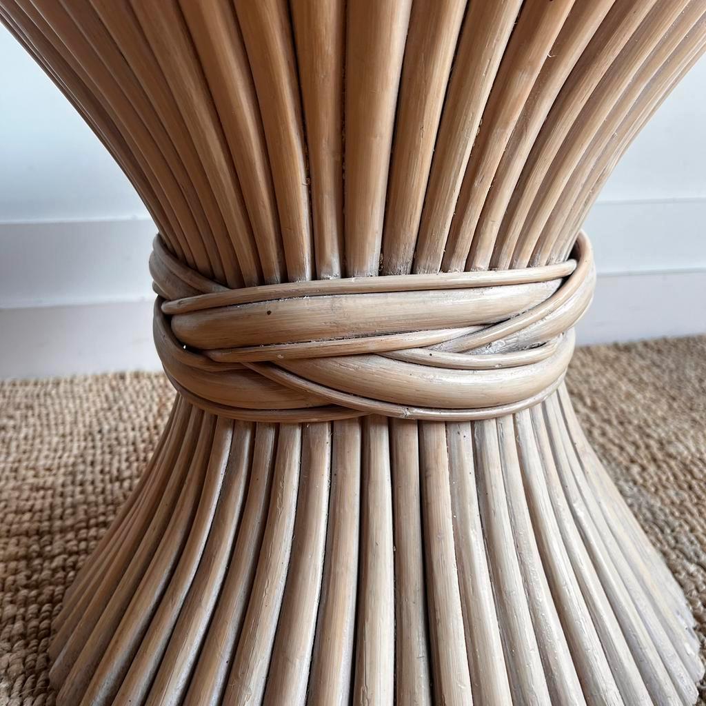 Mcguire Rotan Bamboe Salontafel Bijzettafel Vintage image 5