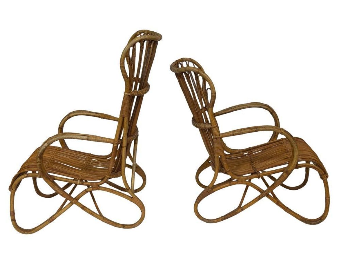 Set Van Twee Belse 8 Model Rotan Stoelen Dirk Van Sliedregt image 24