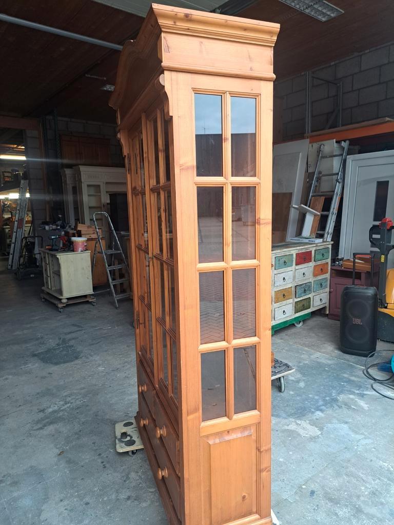 Grenen Ladekast Vitrine Kast image 11