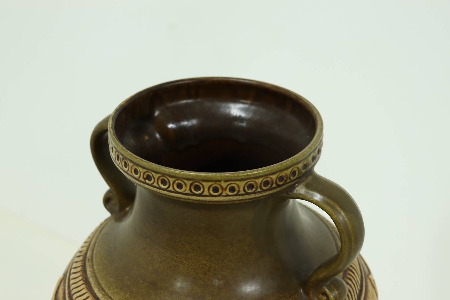 Xl Jasba Vase In Earth Tones 1960s image 7