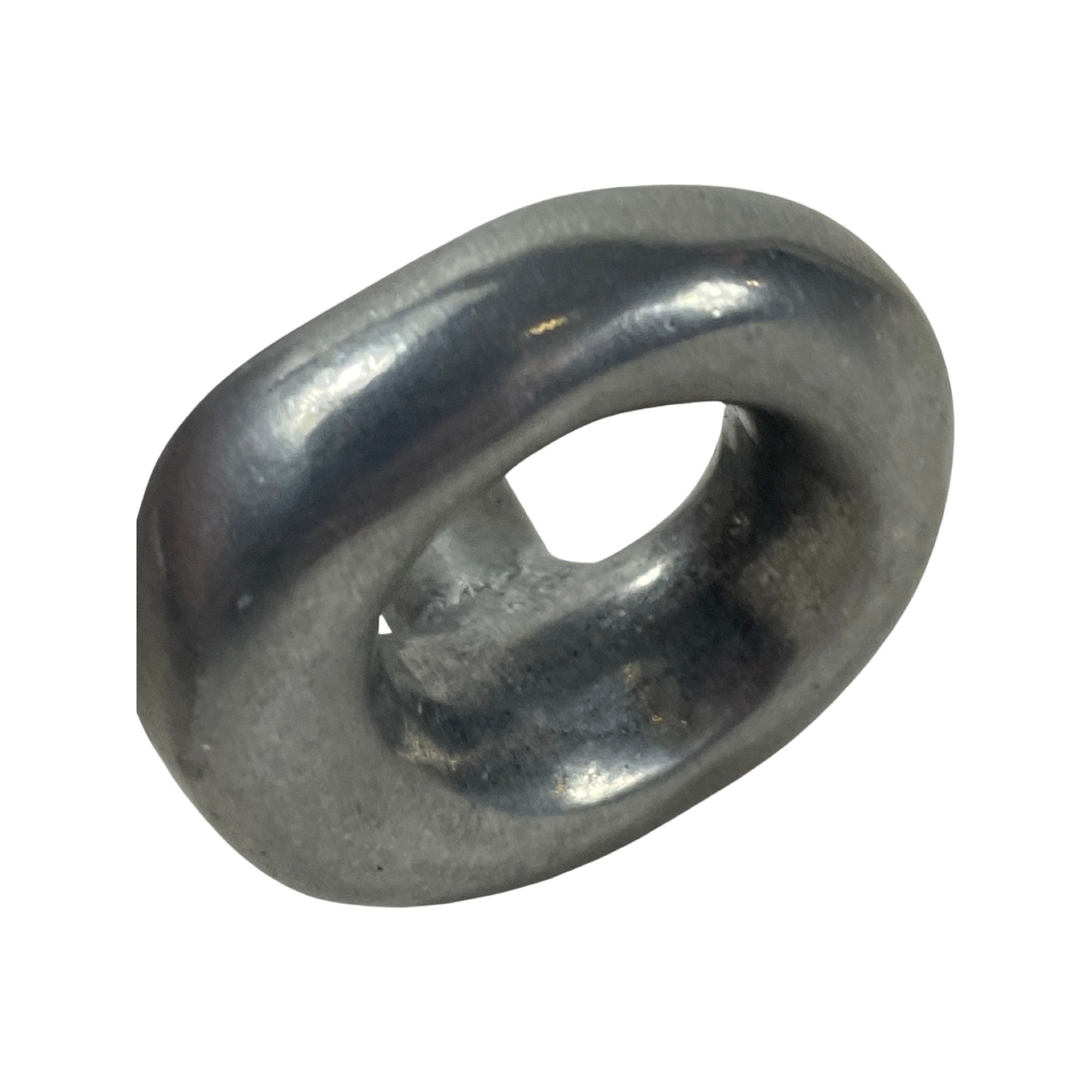 Handmade - Ring Shaped Drawer / Door Pull Or Handle - Casted Aluminum (New Old Stock) - Made In I image 3