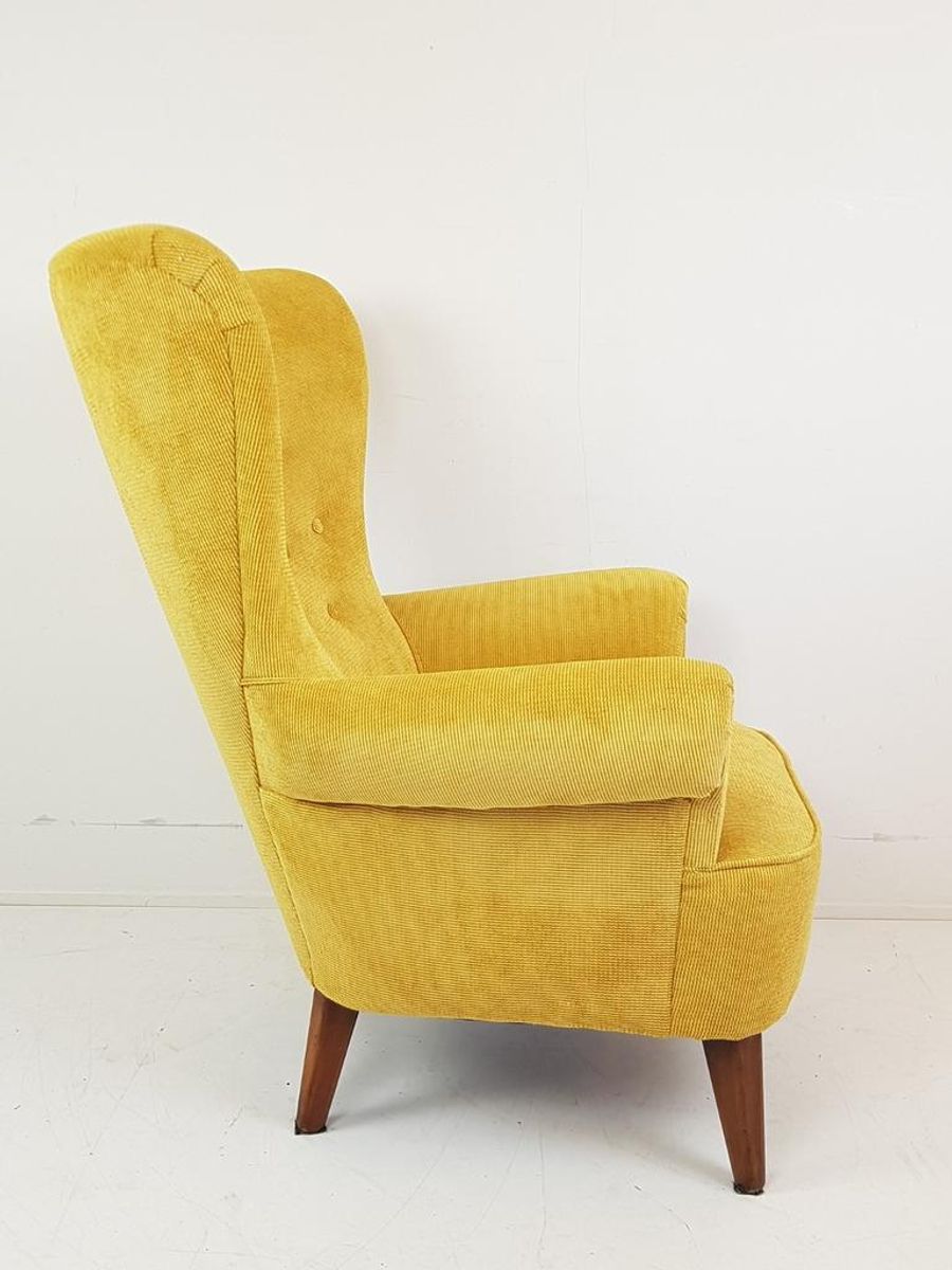 Vintage Artifort Theo Ruth Fauteuil Geel Nieuw Gestoffeerd image 8