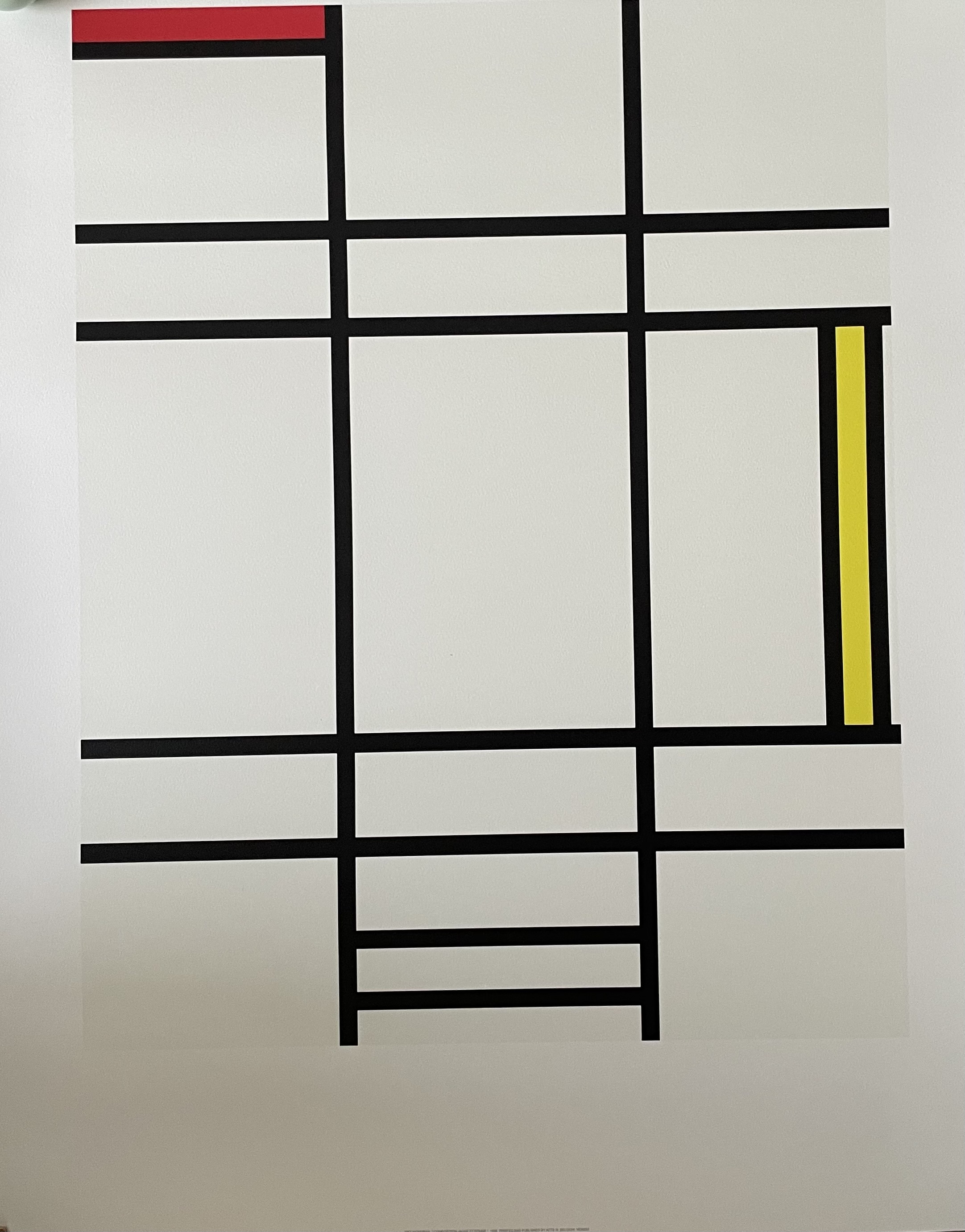 Piet Modrian (1872-1944), "composition Jaune Et Rouge".. image 3