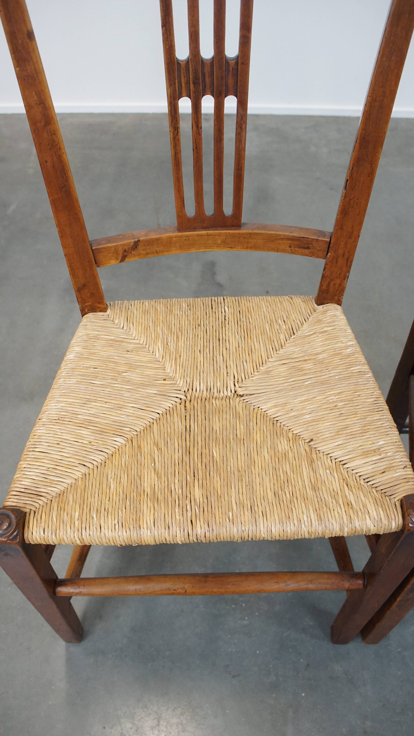 Set Van 4 Verbluffend Mooie 19E Eeuwse Antieke Engelse Eetkamerstoelen Met Rieten Zitting image 8