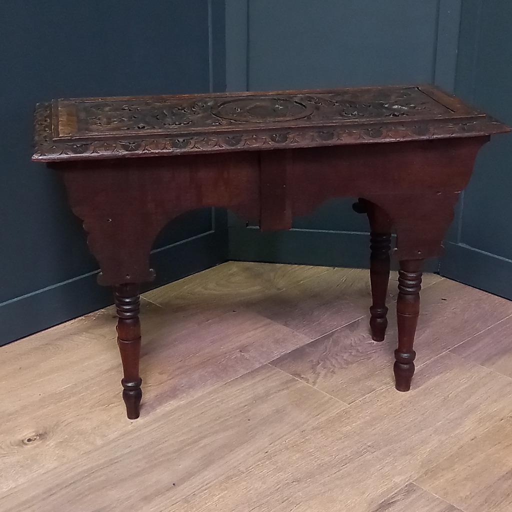 19e Eeuws Bedsteebankje C.q. -tafeltje image 5